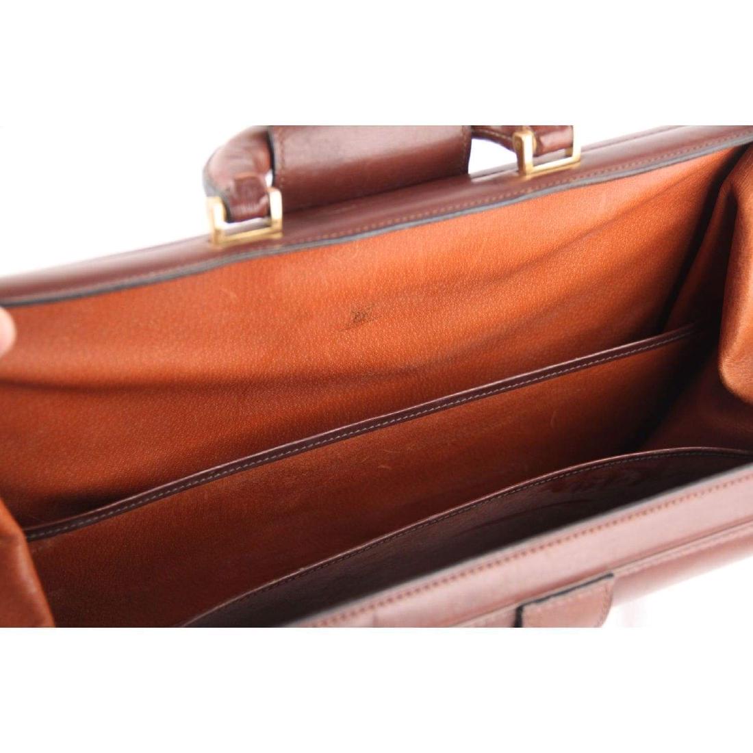 FRANZI Vintage Brown Leather Briefcase Work Bag Handbag (1 of 10)