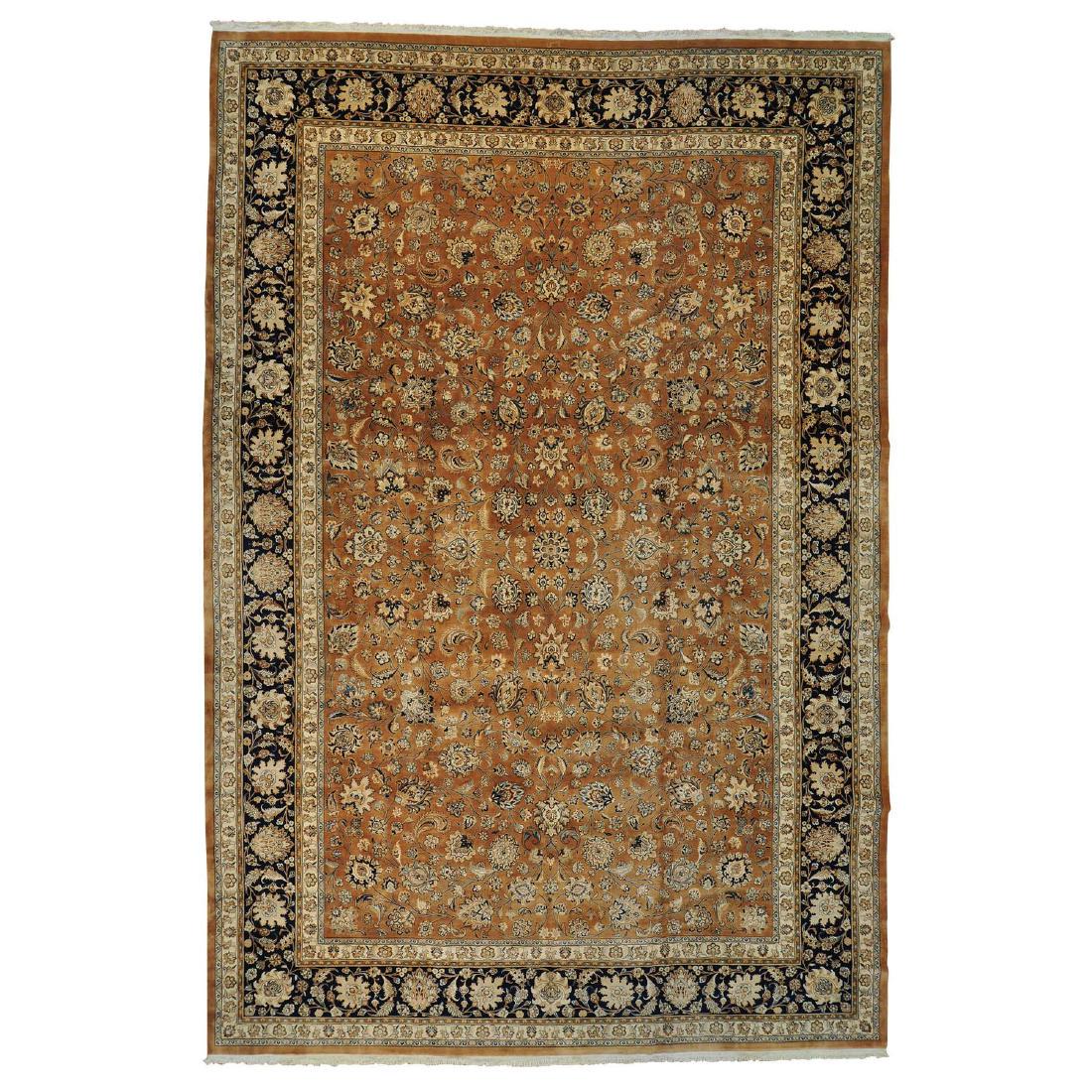 Persian Mashad Oversize Oriental Rug Hand Knotted Wool (1 of 5)