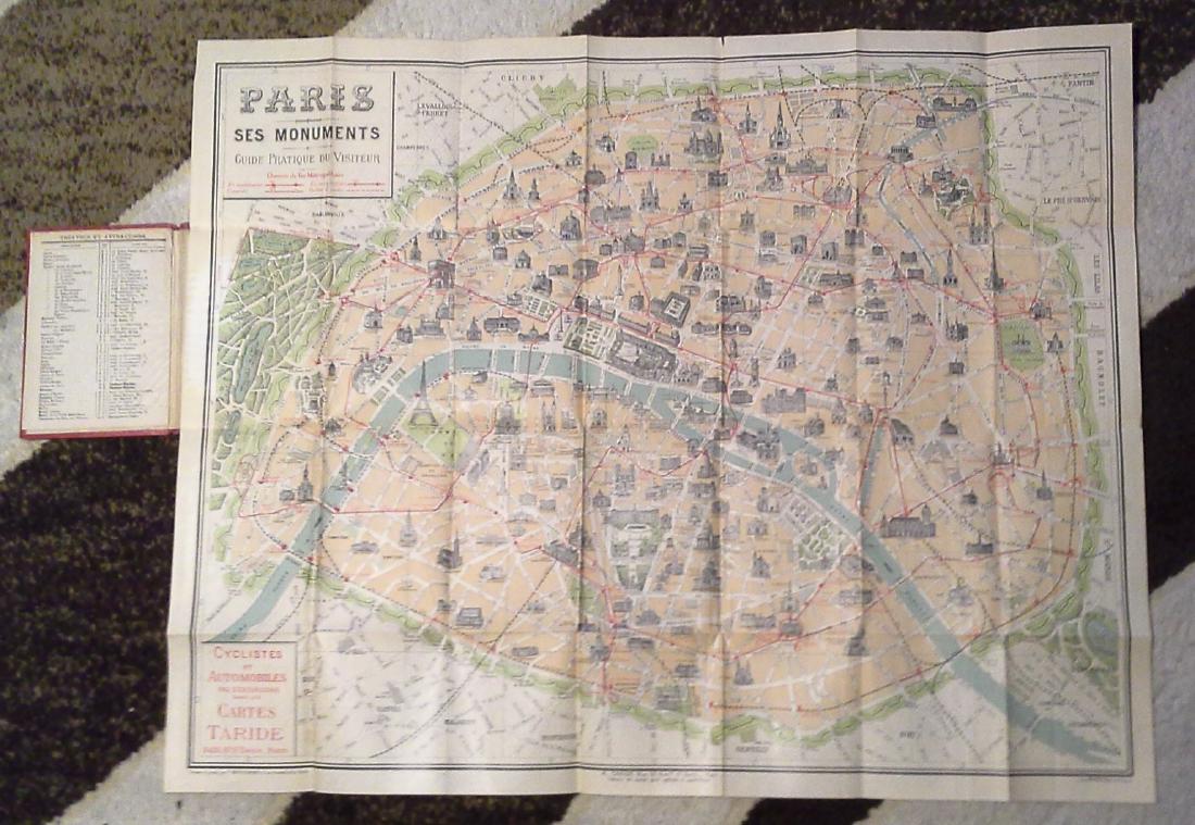 Paris monumental Paris: A. Taride, Folding, color map (1 of 3)