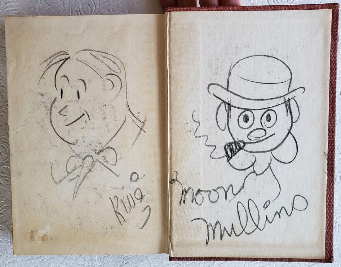 From Gags to Riches. Signed title + 4 drawings (1 of 5)