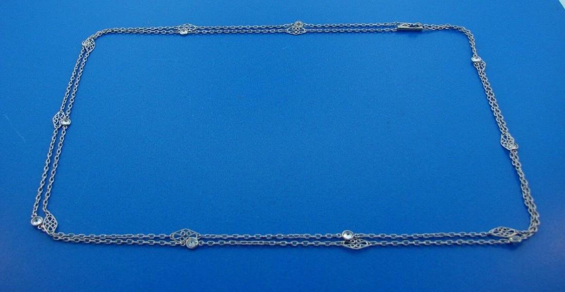 TIMELESS Art Deco Platinum & Diamond Necklace (1 of 3)