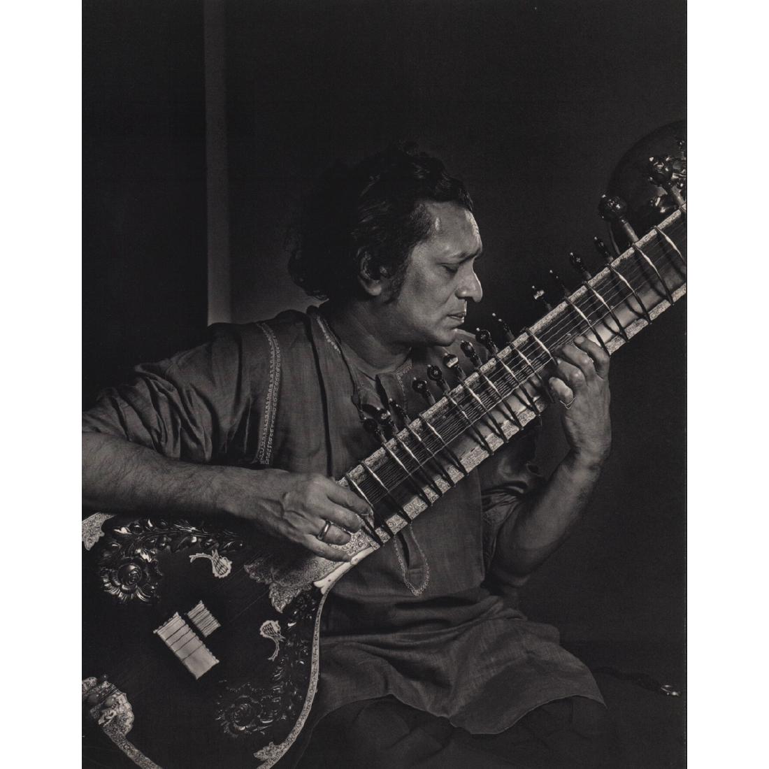 YOUSUF KARSH - Ravi Shankar: Artist: YOUSUF KARSH Print Title: Ravi Shankar Medium: Sheet-Fed Gravure Printing Date: 1970's Printed in Switzerland Image size approx. 9 X 12 inches Yousuf Karsh (1908-2002) was an Armenian-Canadian