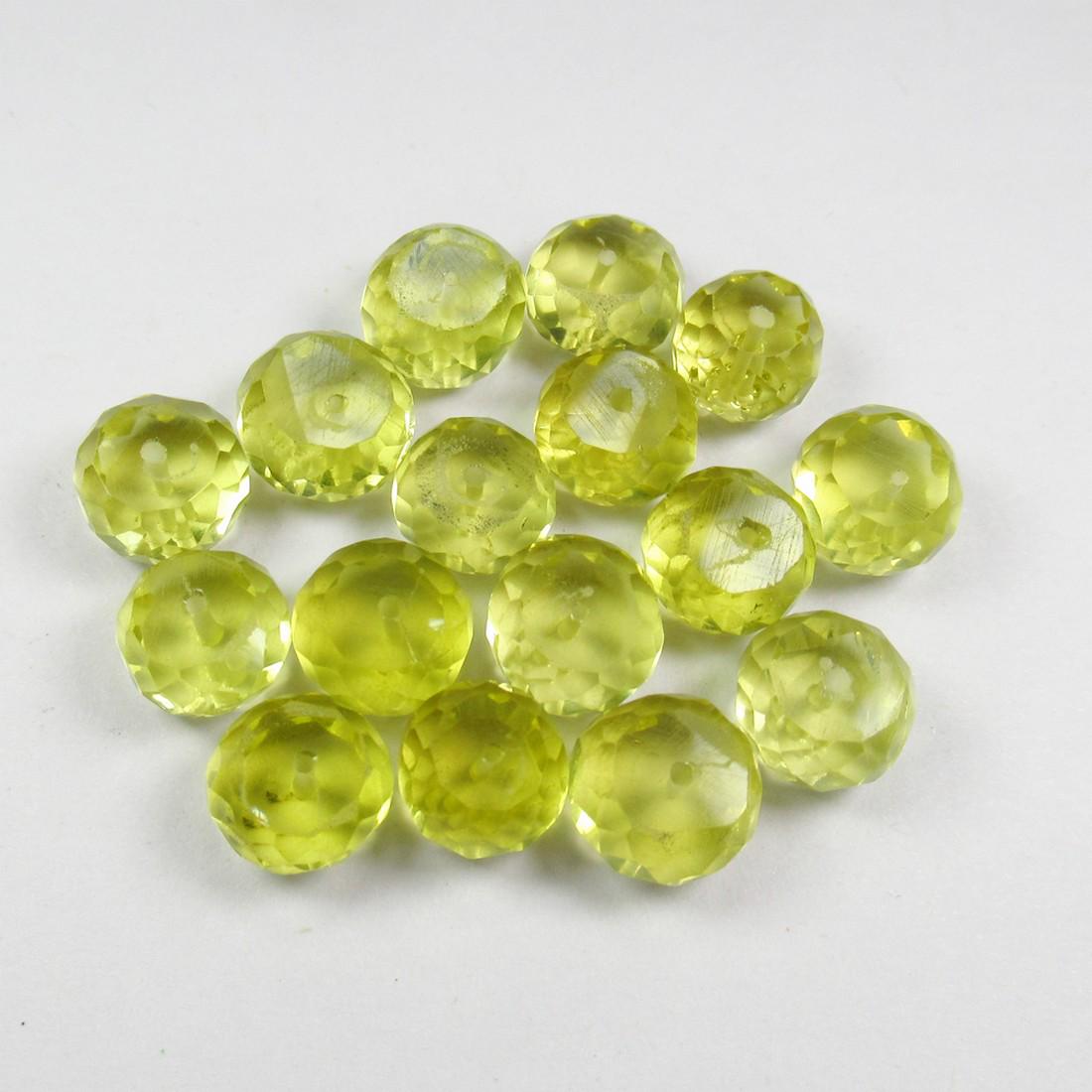 45.69 Ct Genuine 16 Drilled Round Lemon Quartz Beads: No Reserve! Title: 45.69 Ct Genuine 16 Drilled Round Lemon Quartz Beads Stone Clarity: SI-VS Gemstones: Natural Lemon Quartz Carat Weights: 45.69 Size/Dimensions: 7.60 to 8.60 mm / 16 PC's Additional 