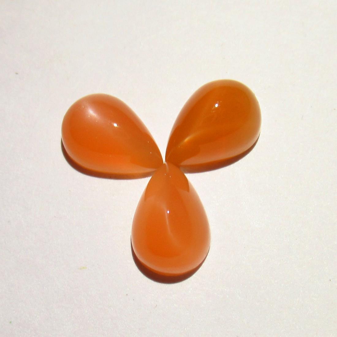 7.55 Ct Genuine 3 Moonstone Catseye Oval Cut (1 of 2)