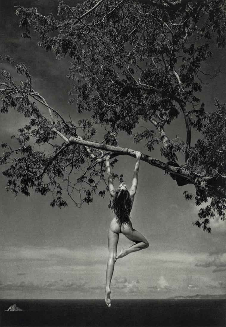 PATRICK DEMARCHELIER - Nude, St. Barthelemy, 1989: Artist: Demarchelier, Patrick Title: Nude, St. Barthelemy, 1989 Medium: Photo Litho, 1997, Italy Dimensions: 6.2x9" Heat Wax Mounted on 11x14" Conservation Board Patrick Demarchelier ( b. 1943 ) is a