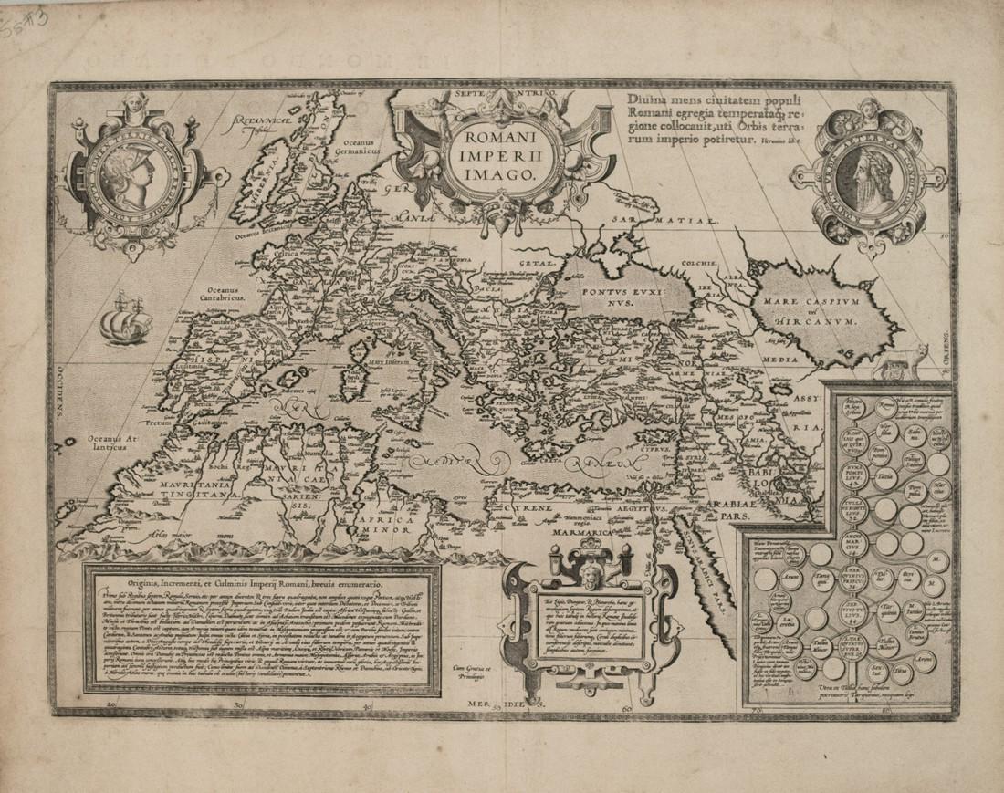 1579 Ortelius Map of the Roman Empire -- Romani Imperii (1 of 1)