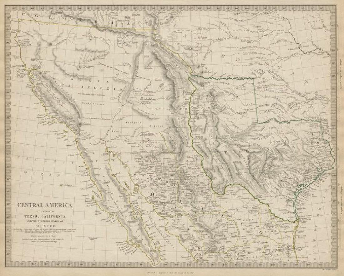 SOUTH WESTERN USA.Showing Republic of Texas & Mexican (1 of 3)
