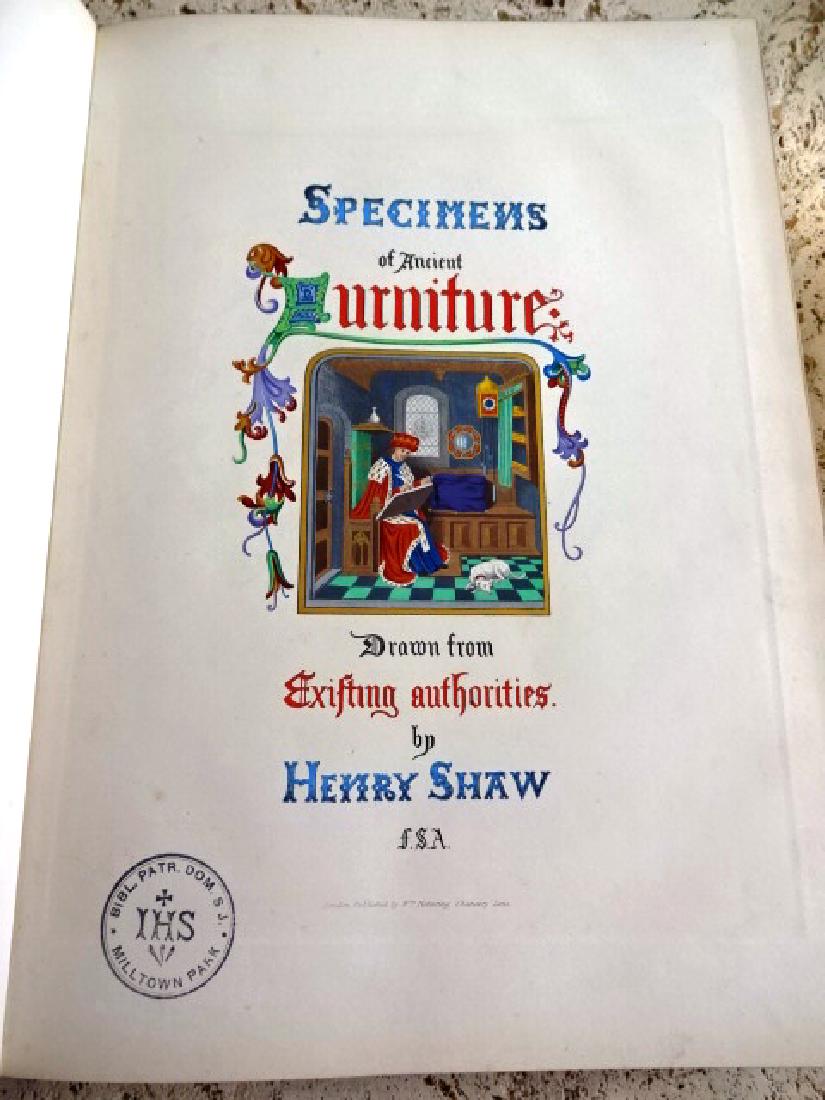 1836 Specimens of Ancient Furniture Fine Binding (1 of 8)