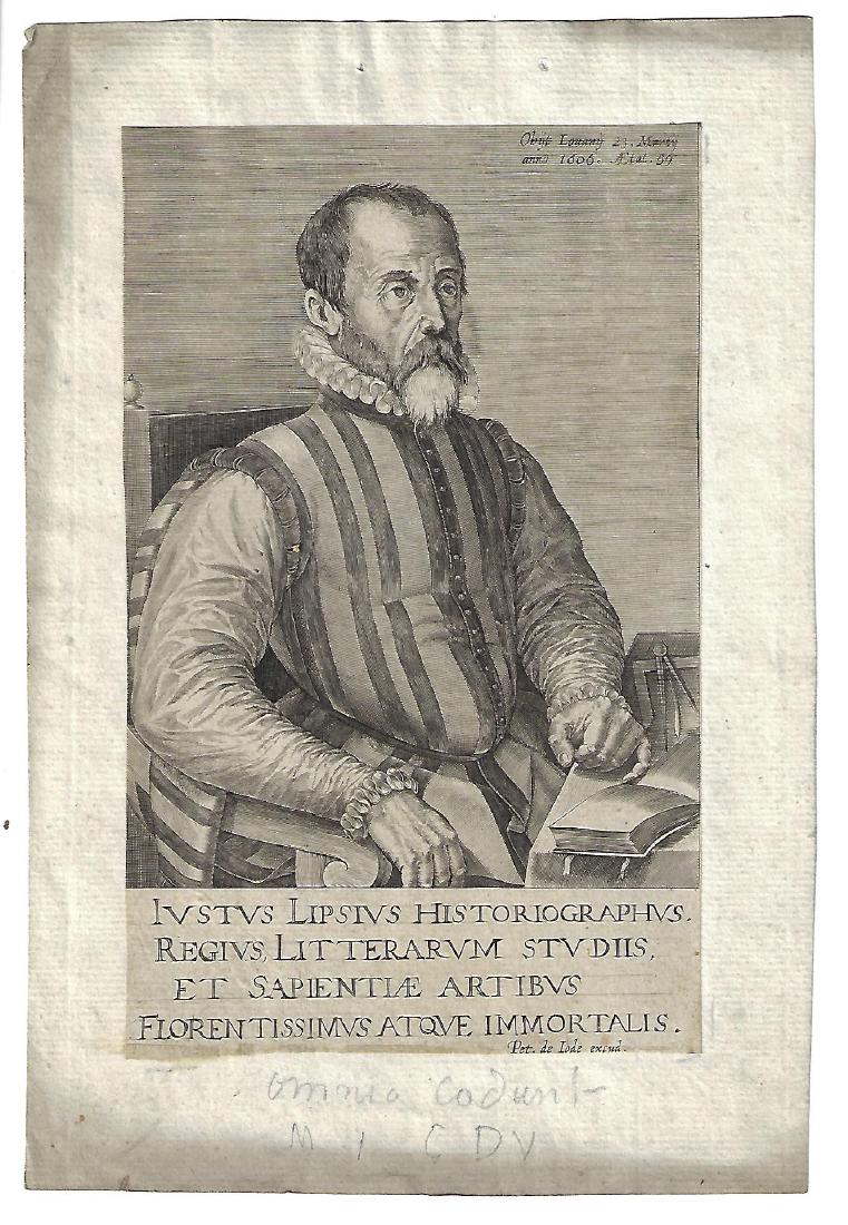 1603 Engraving of Justus Lipsius (1 of 1)