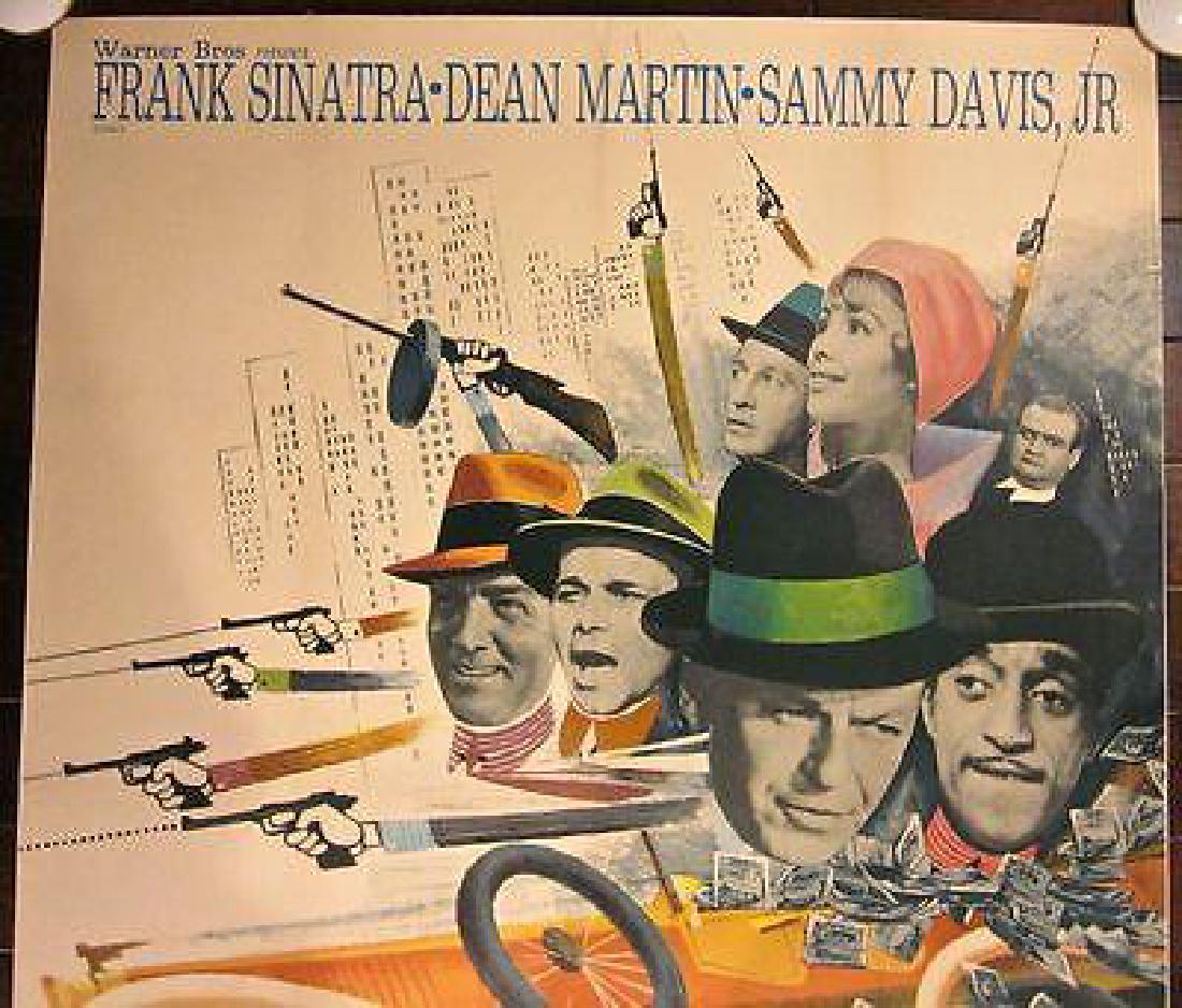 CUT 100! ROBIN & THE 7 HOODS – ORIGINAL LB 1964 FRENCH: ROBIN & THE 7 HOODS Â– ORIGINAL LB 1964 FRENCH POSTER Â– COOL SINATRA & RAT PACK!! Original 1964 French Linenbacked Movie Advertising poster (45 3/4" x 63") Great Rare Ferracci artwork! Linen ha