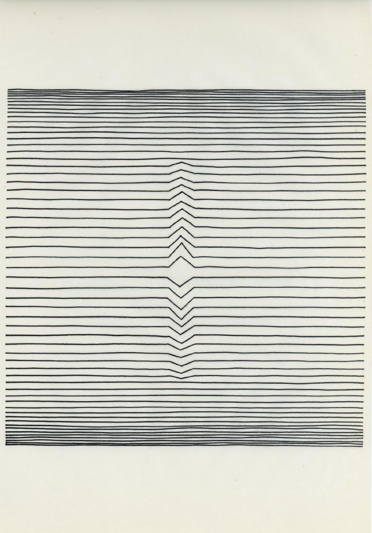 Victor Vasarely line etching Naissances 1963 (1 of 1)