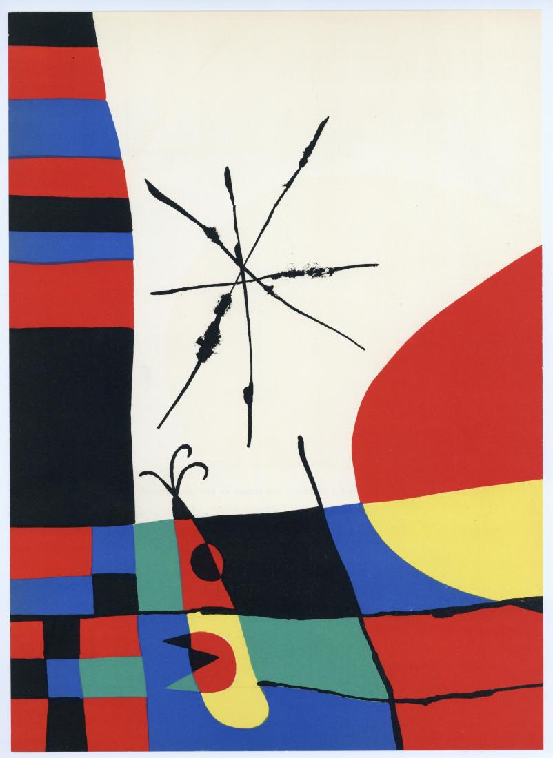 Joan Miro original lithograph, 1956 (1 of 1)