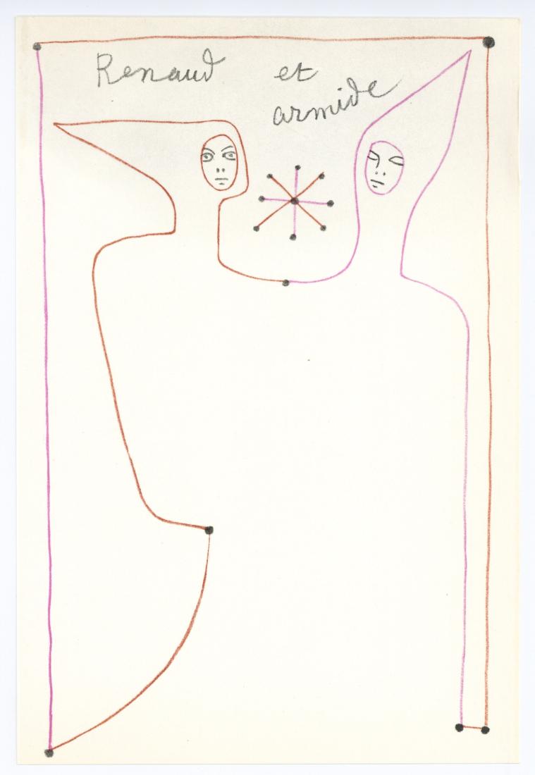 Jean Cocteau original lithograph | Renaud et Armide (1 of 1)
