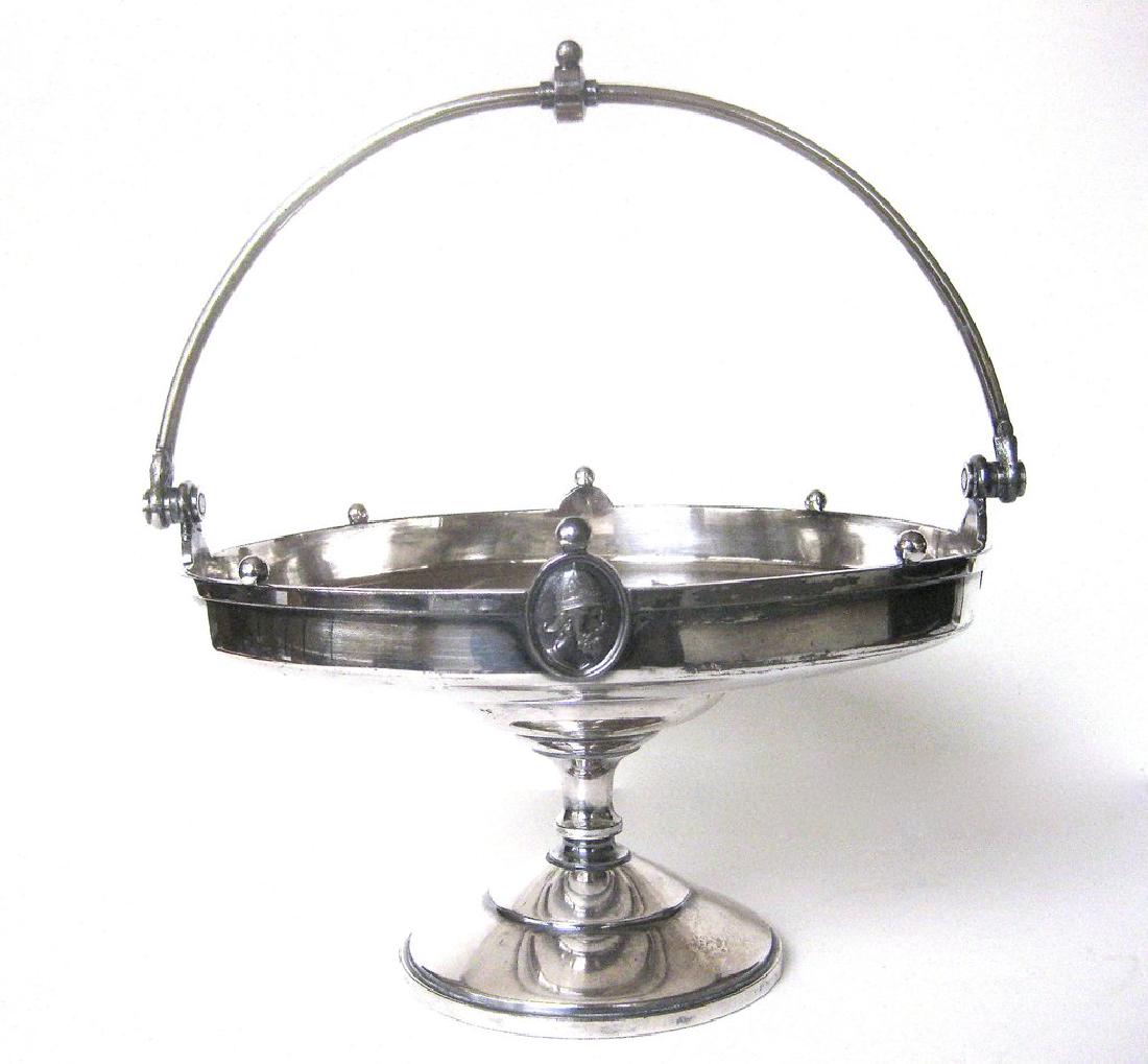 Reed & Barton Silver Plate Etruscan Cake Basket (1 of 6)