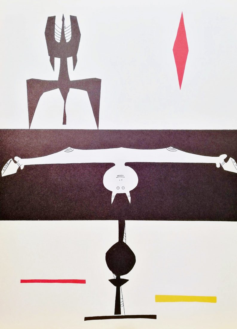 Wifredo Lam - Untitled: Title: Wifredo Lam - Untitled Printing Date: 1953 Medium: Original lithograph limited edition Size/Format: 14.9 x 11.00 inches Publisher: Maeght Series: Limited Edition Lithograph Additional Informati