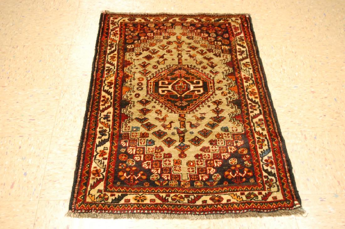 ANTIQUE PERSIAN SHIRAZ QASHKAI AFSHAR RUG 2'9"x 4' (1 of 10)