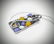 Necklace & Snake Pendant w Jade, Yellow & Violet Jade, - 2