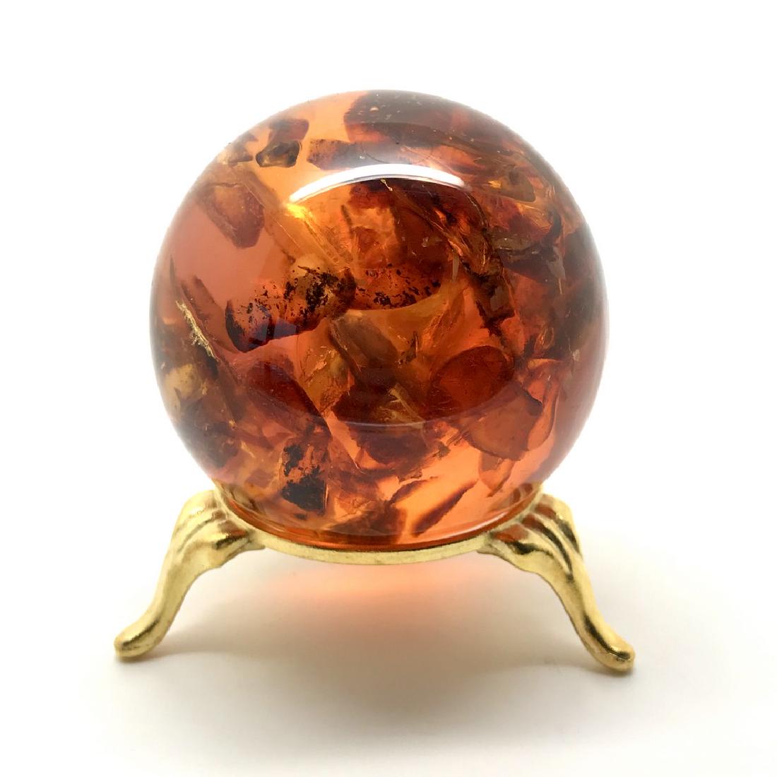 Baltic amber ball sphere ø754mm 101 gr and the stand (1 of 7)