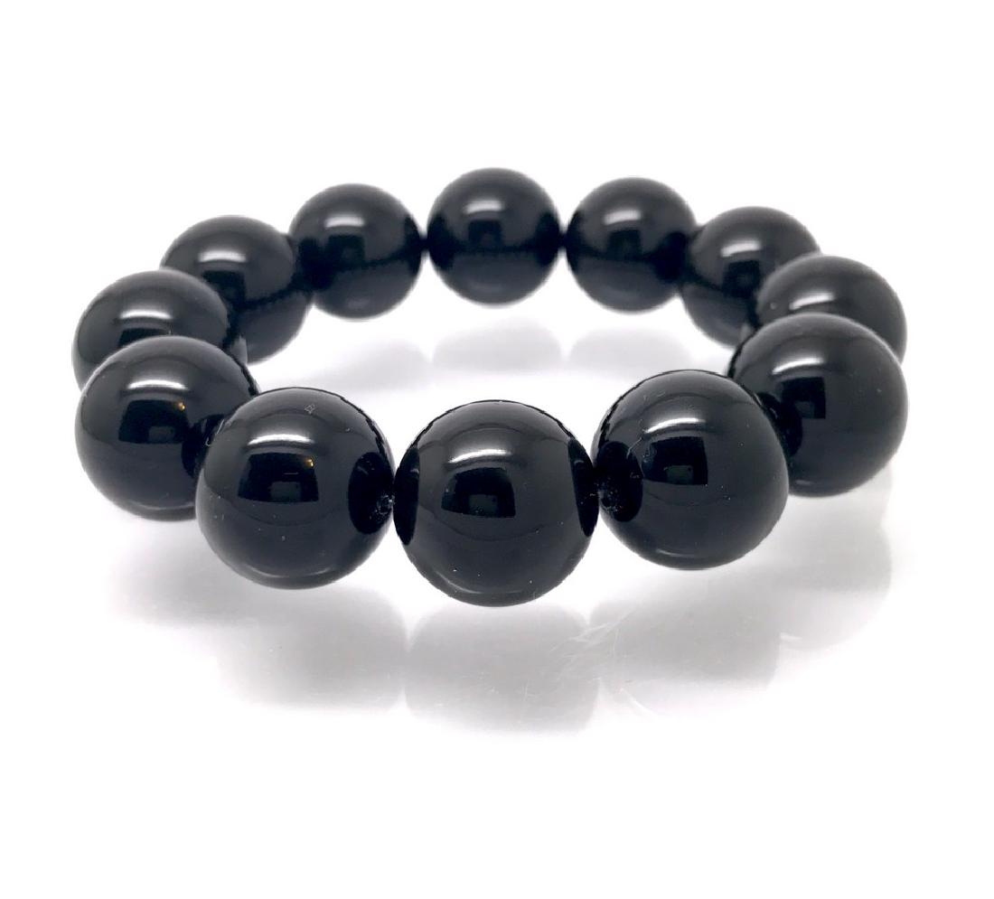 Bracelet Baltic amber cherry beads ø15.6mm 26 gr (1 of 8)