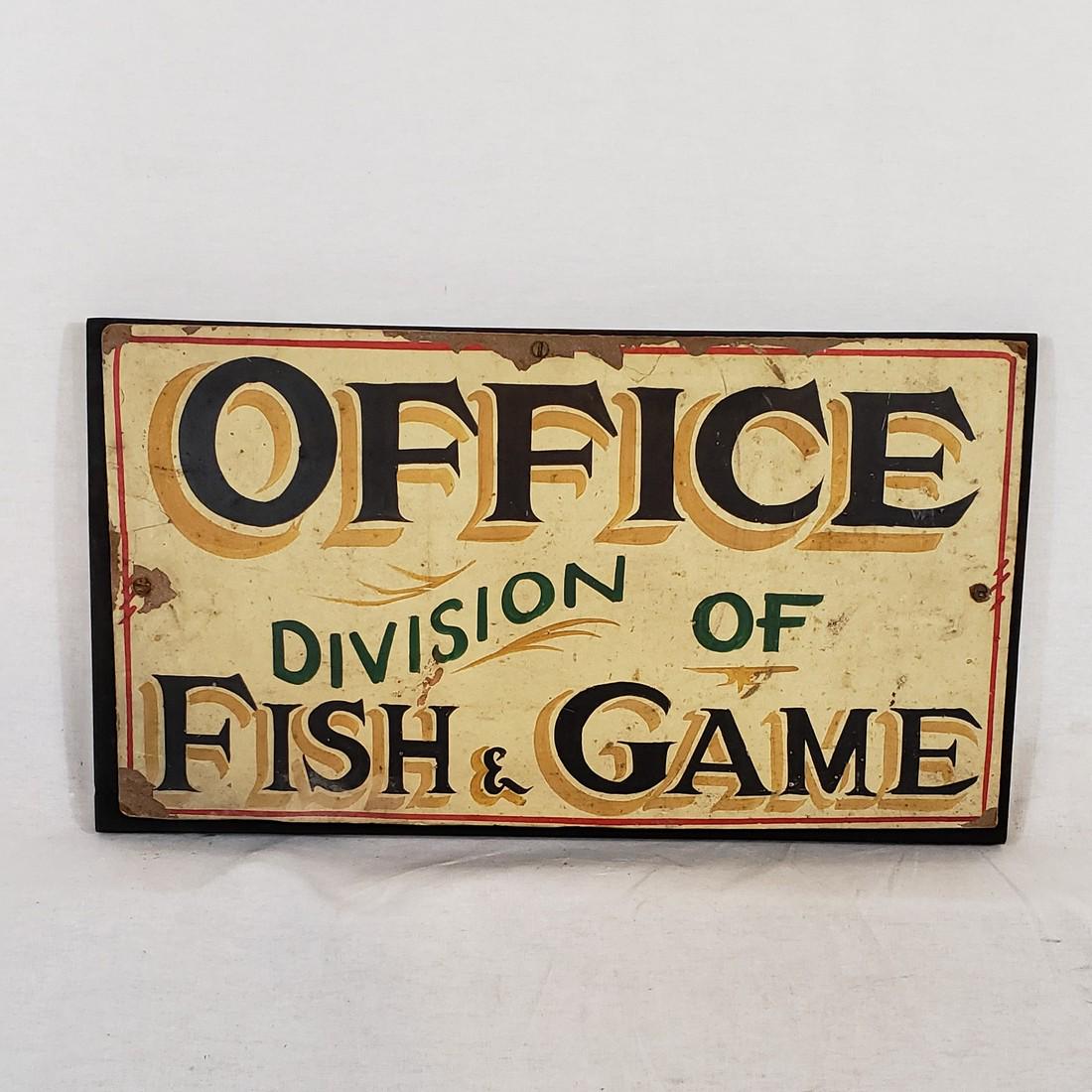 Fish and Game sign ca 1930-140 (1 of 5)
