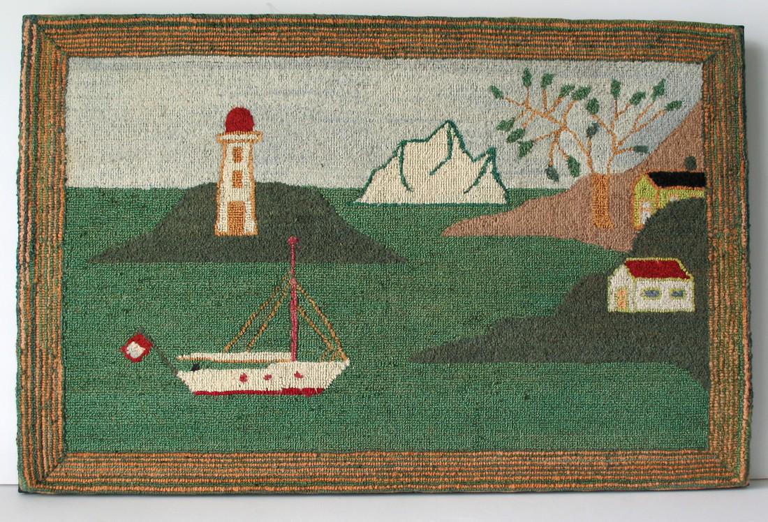 Nautical hooked rug (1 of 4)