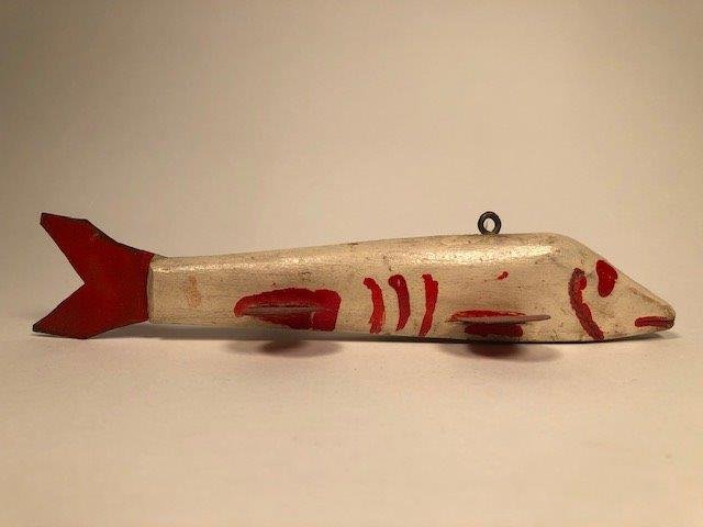 Red Ice Fishing Decoy (Painted) (1 of 3)