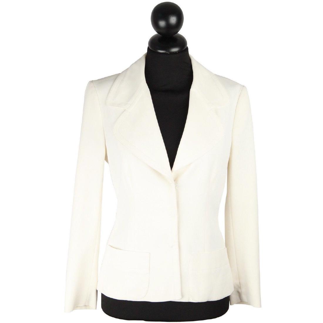 PRADA White BLAZER Single Breasted Womens Mint Jacket (1 of 8)