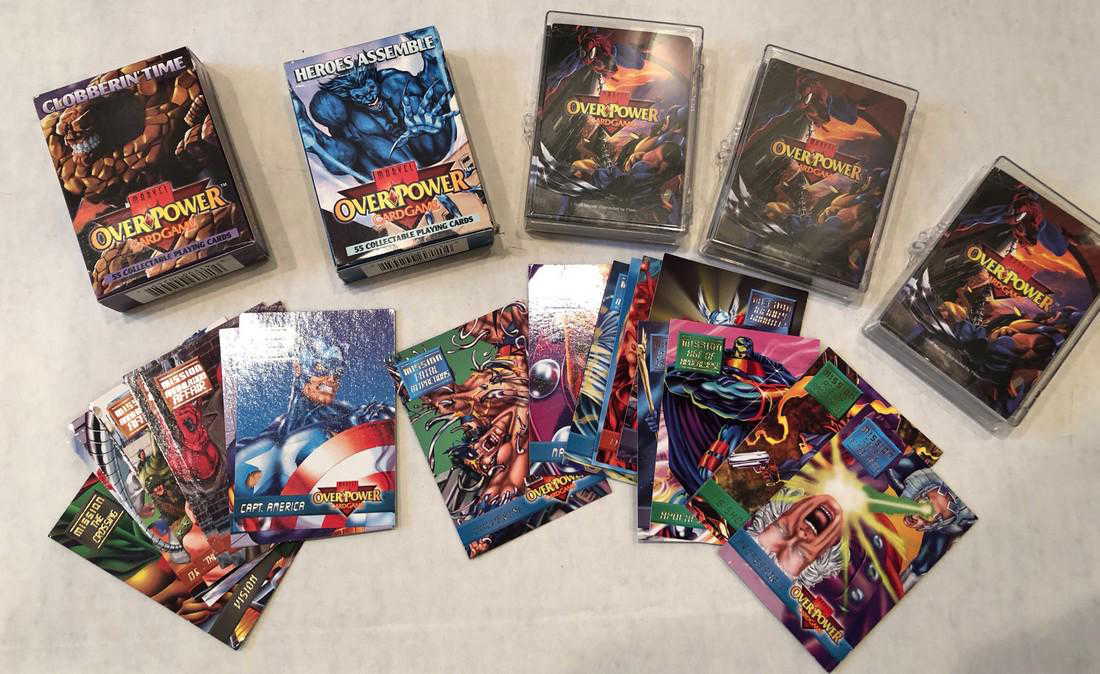 OVERPOWER CARD GAME CARDS LOT