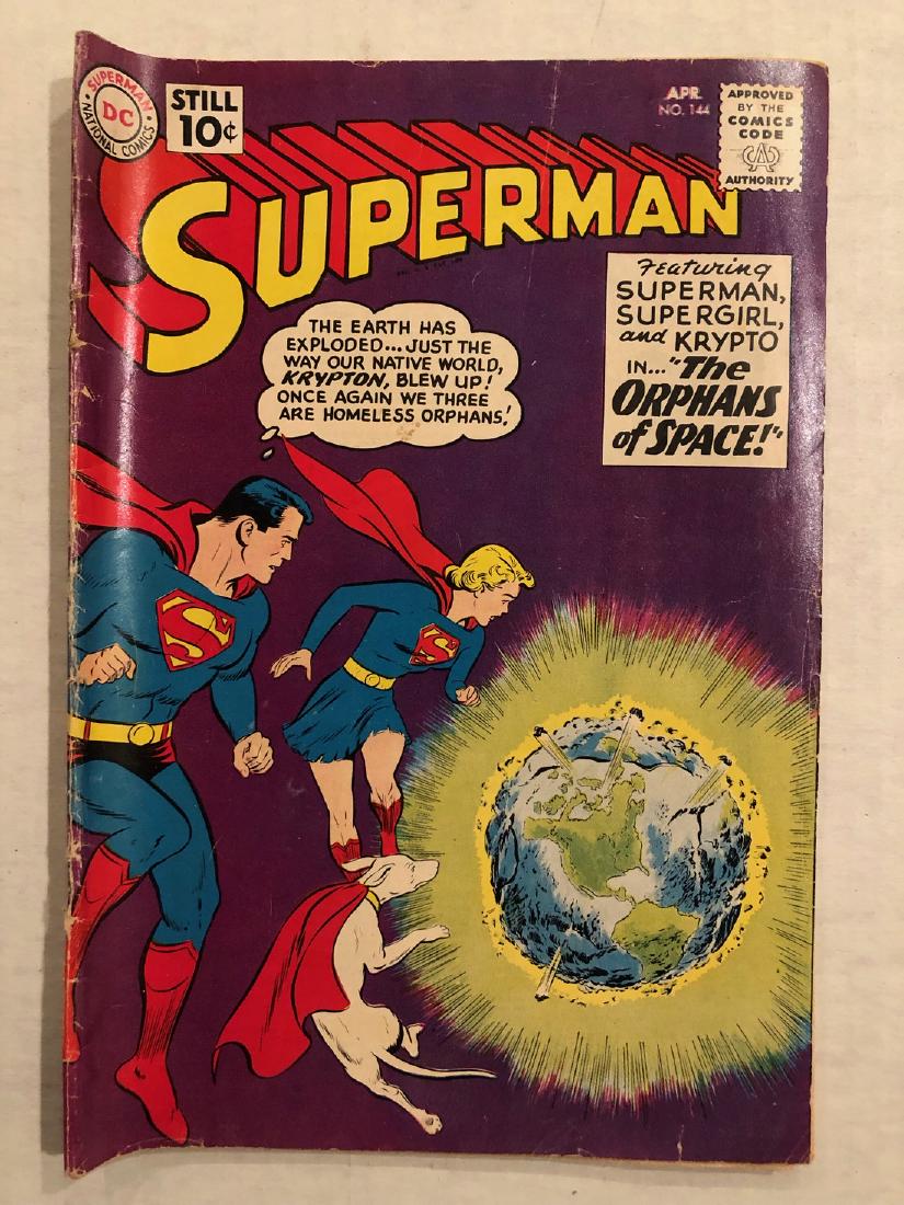 SUPERMAN #144 DC COMICS: Title: SUPERMAN #144 DC COMICS Description: SUPERMAN #144 DC COMICS Size/Format: COMIC Reserve: $15.00 Shipping: Domestic: Flat-rate of $6.69 to anywhere within the contiguous U.S. International: Fore