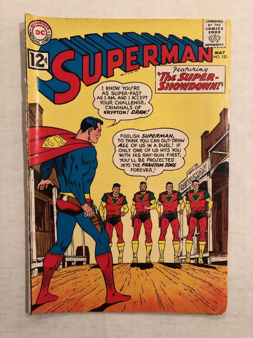 SUPERMAN #153 DC COMICS: Title: SUPERMAN #153 DC COMICS Description: SUPERMAN #153 DC COMICS Size/Format: COMIC Reserve: $20.00 Shipping: Domestic: Flat-rate of $6.69 to anywhere within the contiguous U.S. International: Fore