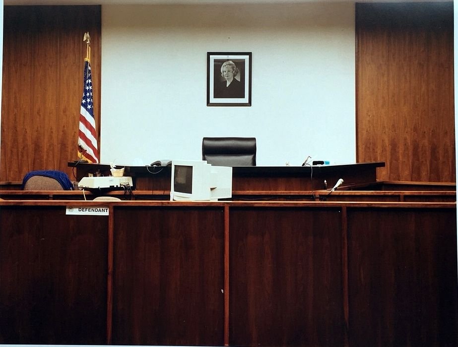 Matt Ducklo Courtroom:(Sandra Day O'Connor): Artist: Matt Ducklo Title: Matt Ducklo Courtroom:(Sandra Day O'Connor) Medium: Color photograph Dimensions: 11" x 14" Description: Signed verso limited edition of 12 from printed matter portfolio "new