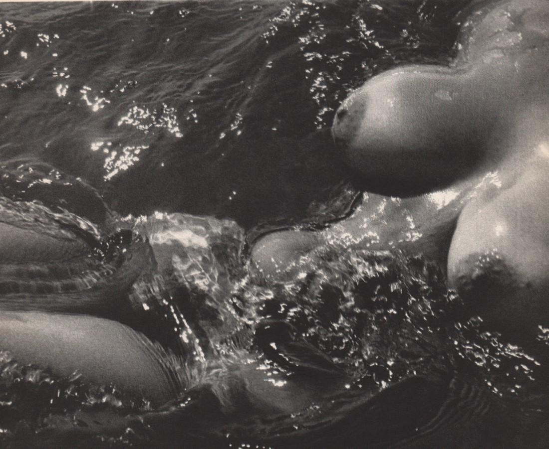 LUCIEN CLERGUE- Vague Nude: Artist: LUCIEN CLERGUE Print Title: Vague Nude Printing Date: 1970 Medium: Engraving Printed in: Canada Image Size approx.: 7 x 8” Reserve: $25.00 Shipping: Domestic: Flat-rate of $15.00 to anywhere
