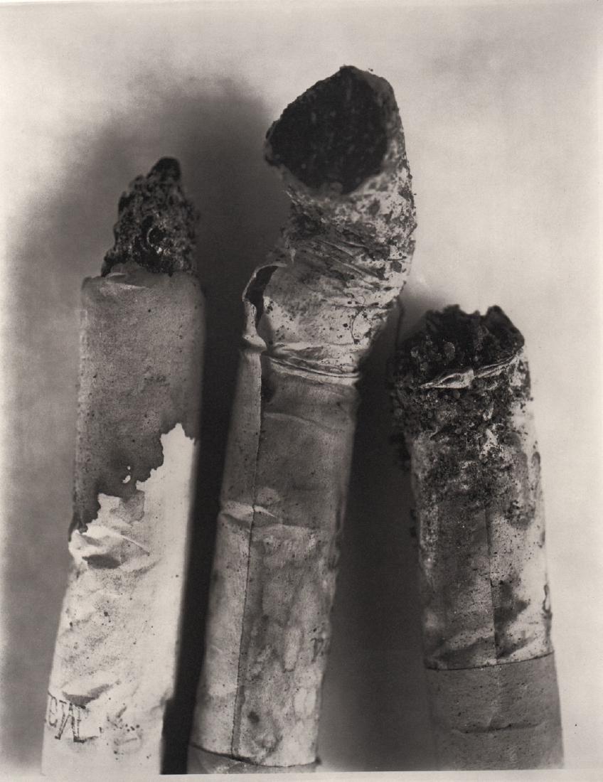 IRVING PENN - Cigarette No. 123, New York, 1972: Artist: IRVING PENN Print Title: Cigarette No. 123, New York, 1972 Medium: Quad-tone Photoengraving Printed 1991 in the US Image size (inches) approx.10 x 8” Irving Penn was an American photographer