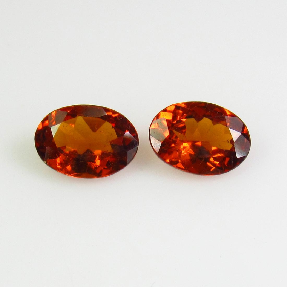 1.51 Ct Genuine Spessartite Garnet 7X5 mm Oval Pair (1 of 2)