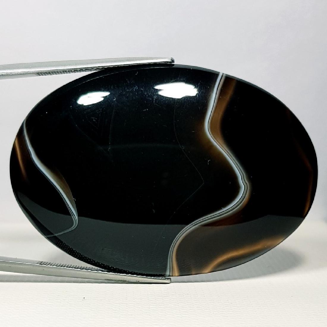 88.66 ct Natural Black Lace Agate (1 of 5)