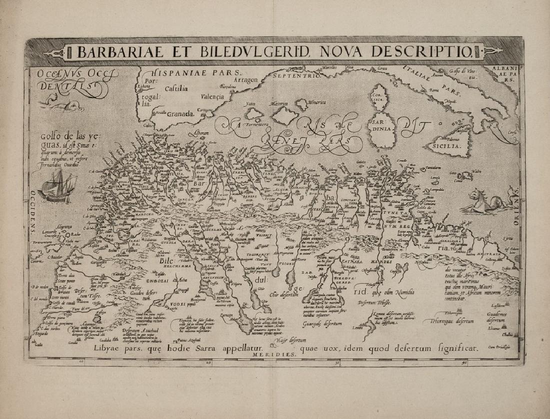 1579 Ortelius Map of Northern Africa -- Barbariae et (1 of 1)