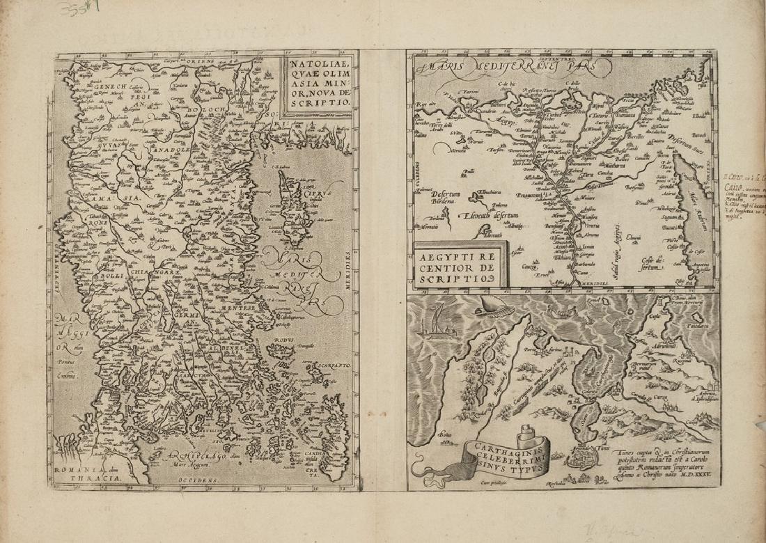 1595 Ortelius Map of Turkey, Egypt and Carthage -- (1 of 1)