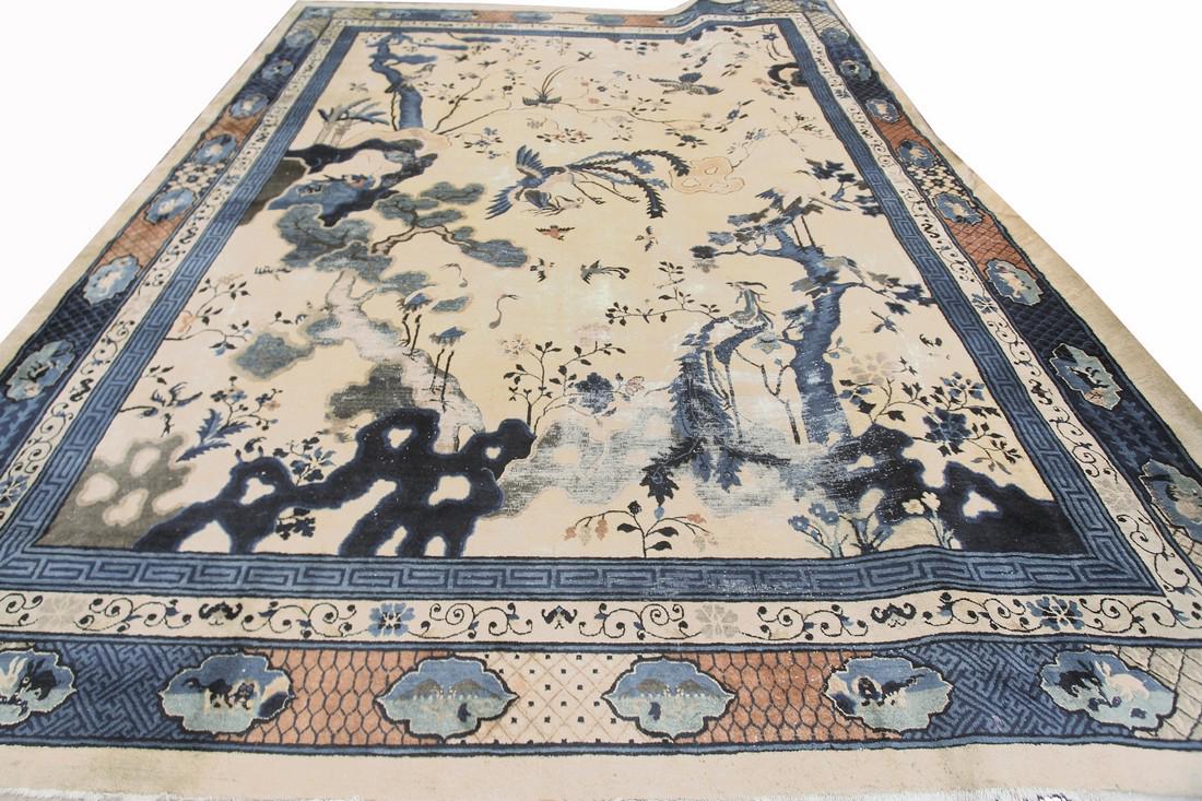 Exquisite Antique Chinese Rug Exotic Animals & Birds (1 of 10)