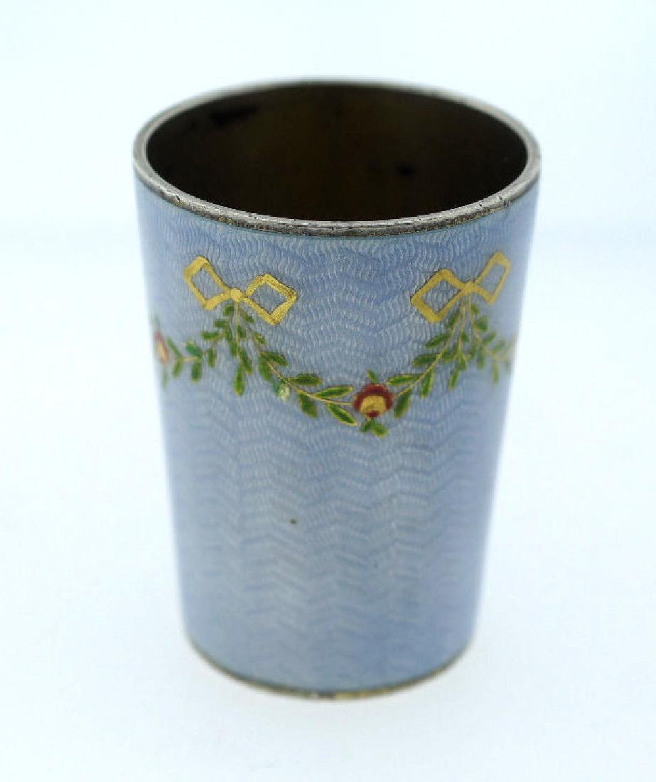 MARCHAK SIGNED ORIGINAL VODKA SHOT GLASS GUILLOCHE: Reserve Reduced! VINTAGE UNIQUE PERFECT GIFT SILVER ENAMEL GUILLOCHE GLASS/SHOT DECOR AMAZING COLOR COLLECTIBLE WEIGHT 56.4 G MEASURES 1 15/16'' X 1 7/16'' STAMPED: 88 701 MARSHAK This wonderful PIECE