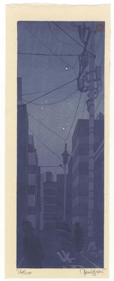 Paul Binnie (1967-) Tokyo Night (36/100): Artist: Paul Binnie (1967-) Title: Tokyo Night (36/100) Series: Publisher: Date: 2016 Medium: Woodblock Print Size/Format: 12.7 x 33.1 cm Reserve: $285.00 Shipping: Domestic: Flat-rate of $46.00