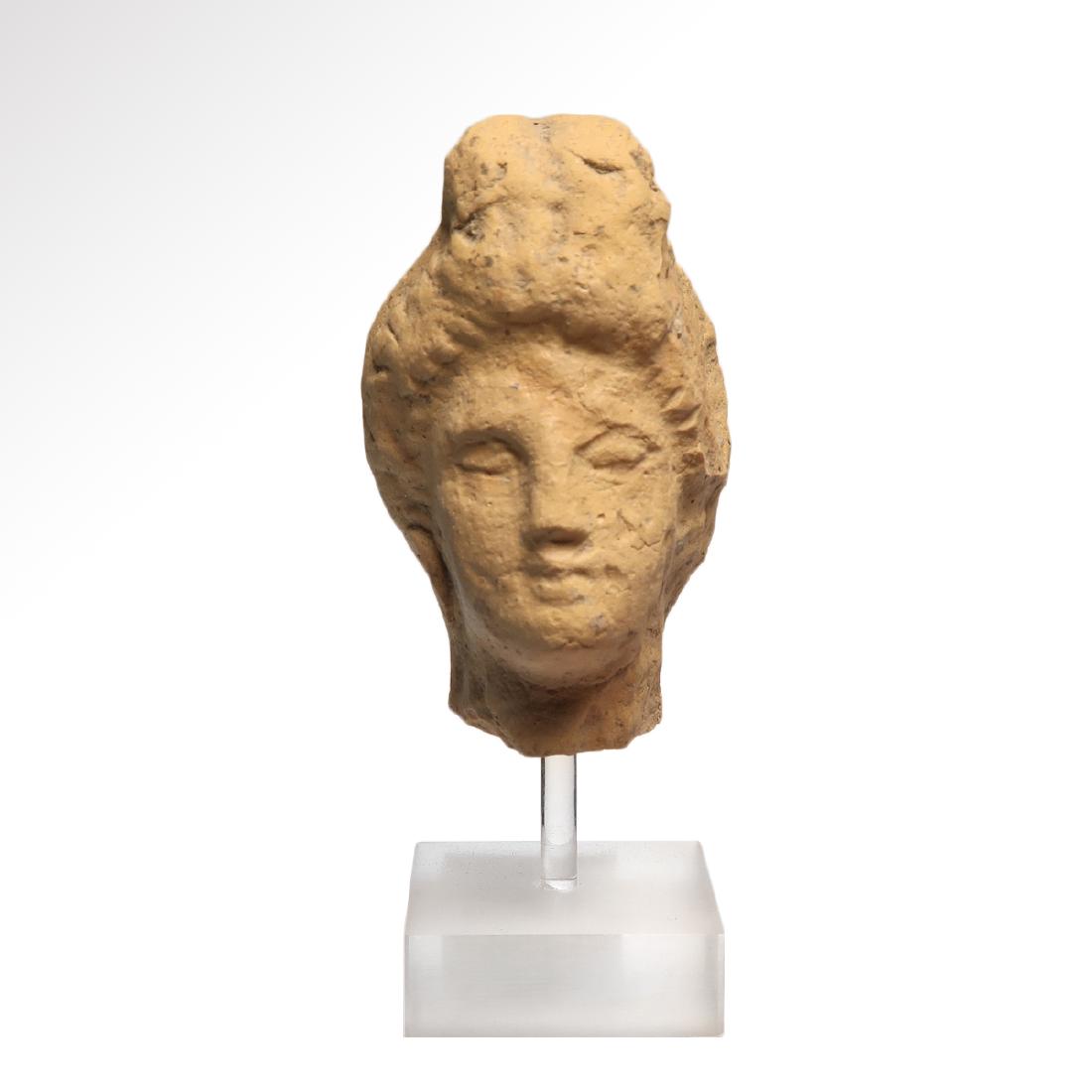 Greek Terracotta Female Head of a Goddess (1 of 5)