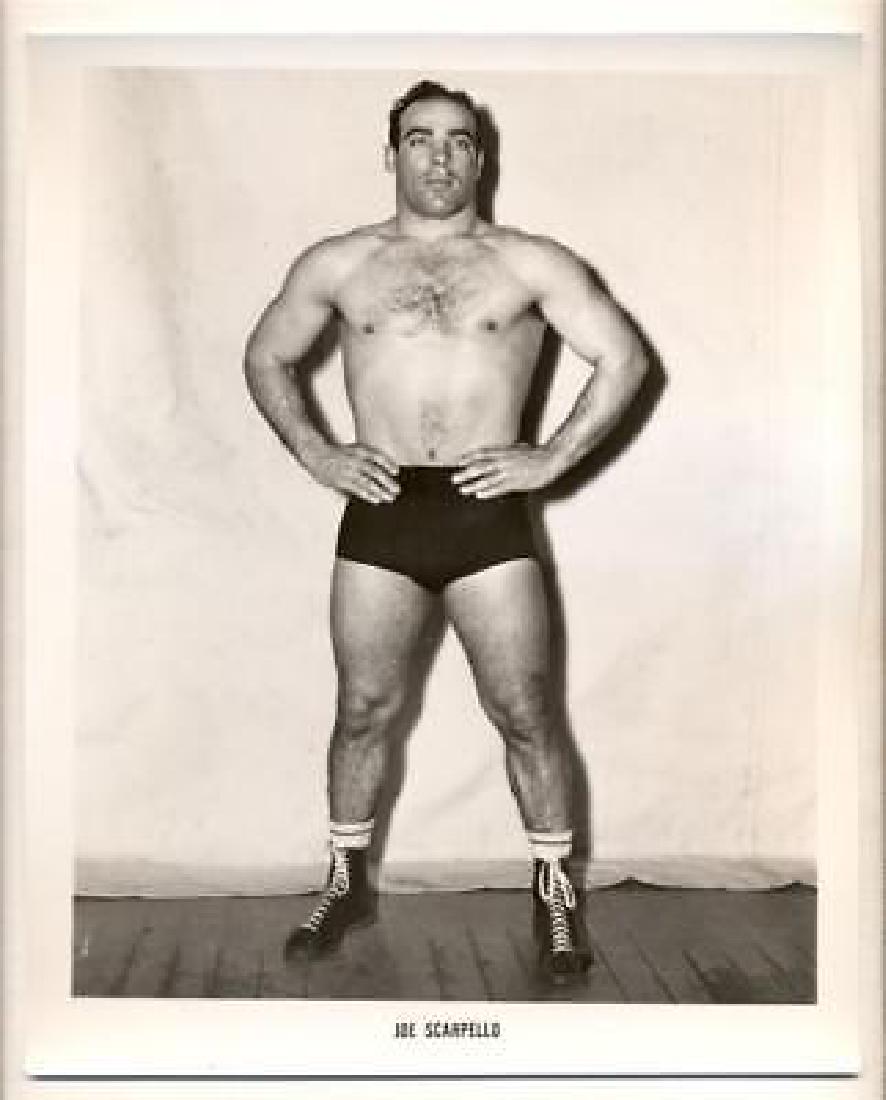 VINTAGE 1950s PROFESSIONAL PRO MALE WRESTLING PHOTO,