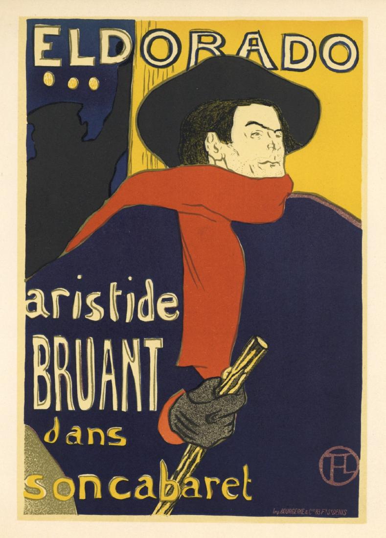 Toulouse-Lautrec lithograph poster "Aristide Bruant" (1 of 1)