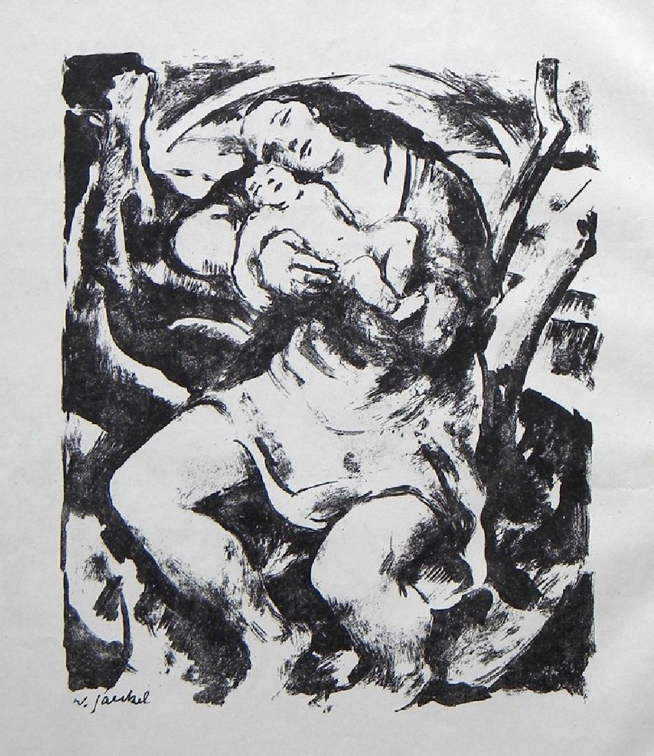 Willy Jaeckel original lithograph "Mutter mit Kind an (1 of 1)