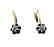ELEGANT Russian Silver, 14k Yellow Gold & Diamond