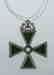 18k Yellow Gold Silver Onyx Diamond Maltese Cross - 5