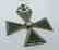 18k Yellow Gold Silver Onyx Diamond Maltese Cross - 9