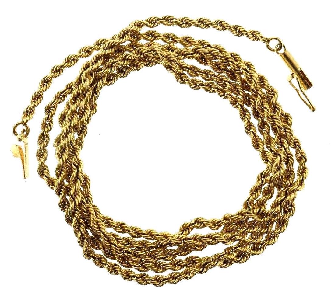14k Yellow Gold Rope Link Chain (1 of 7)