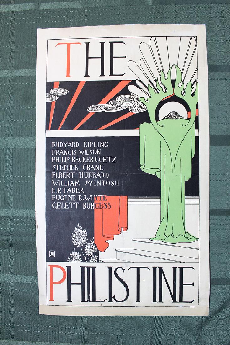 Philistine Poster by Dwight Ripley Collin (USA, 1895): Philistine Poster by Dwight Ripley Collin (USA, 1895) 14? x 21? Poster Beautiful original poster advertising Â“The Philistine, A Periodical of ProtestÂ”, an original Elbert Hubbard Roycroft/Royc