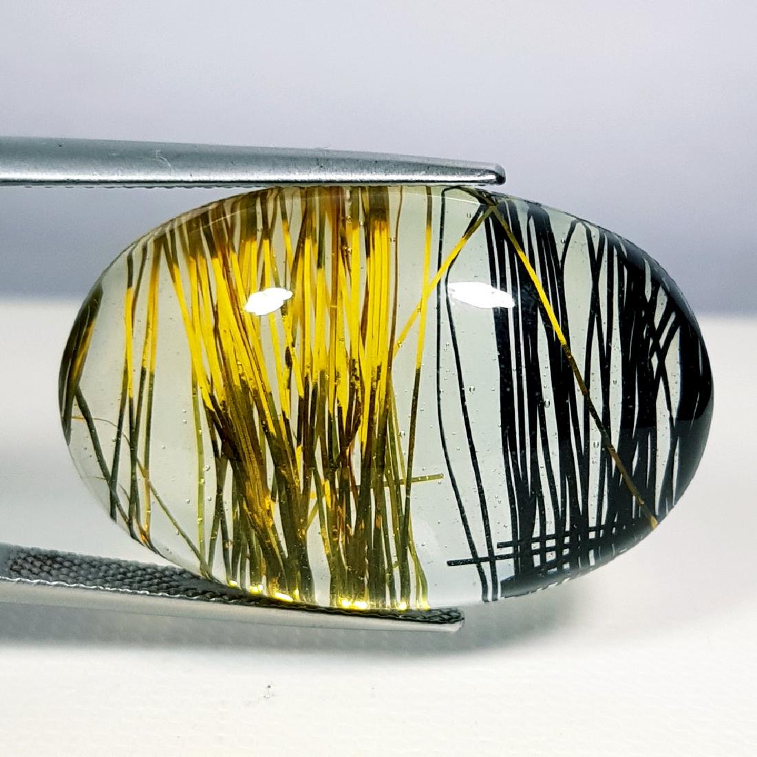 41.20 ct Doublet Golden Black Rutile (1 of 5)